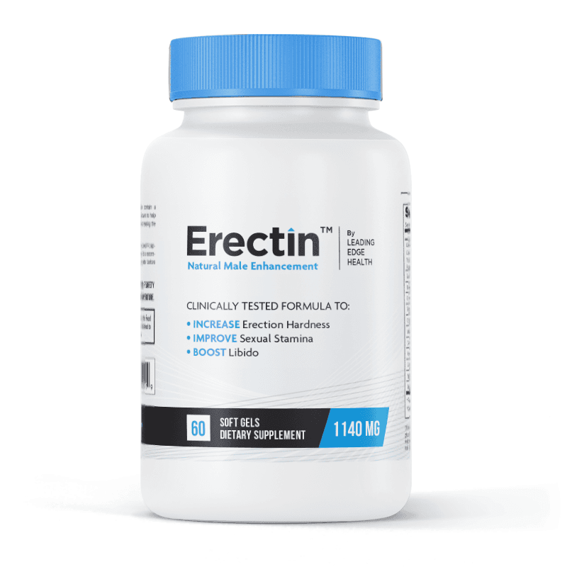 Leading Edge Health Erectin: Triple-Action Male Enhancement Formula | 60 Softgels