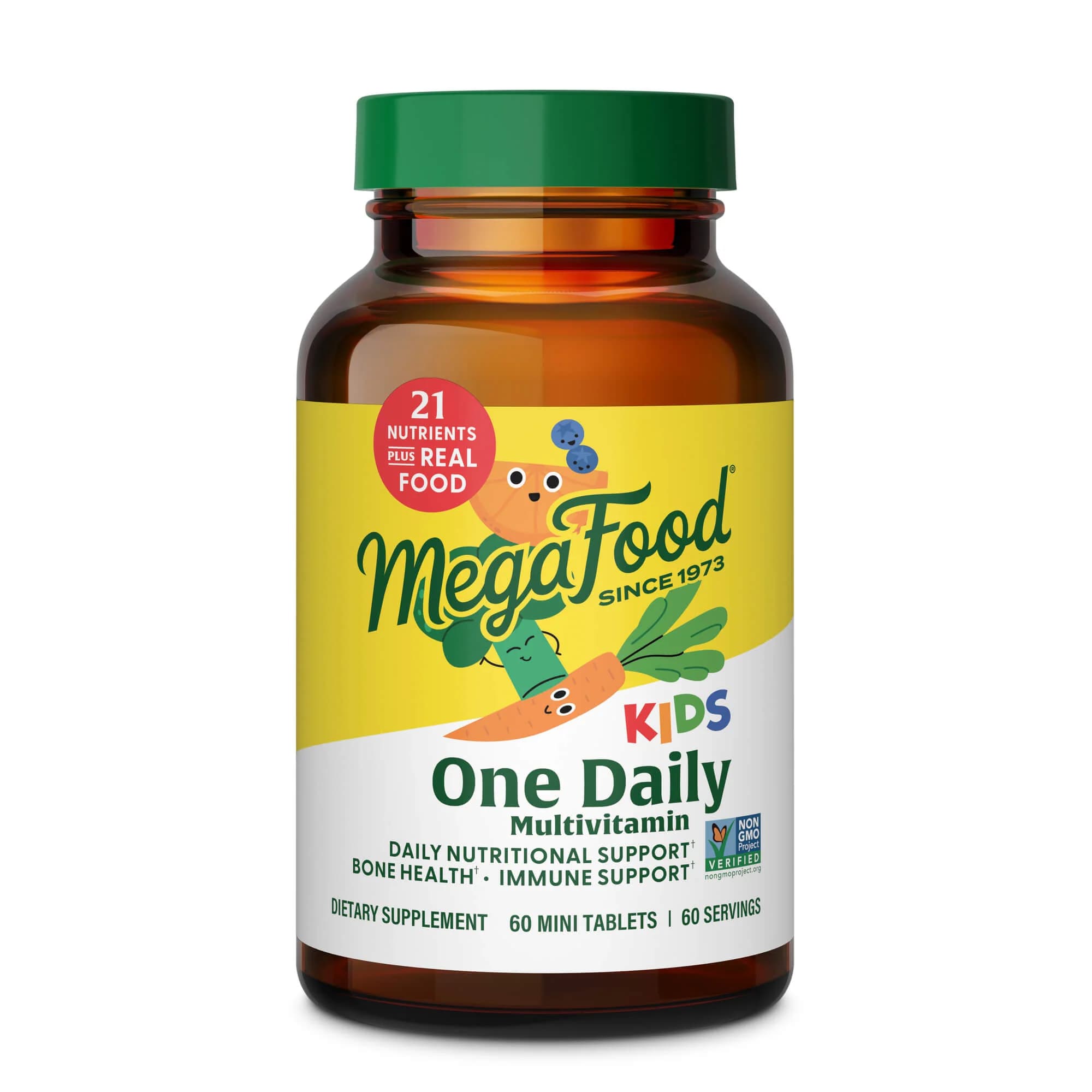 MegaFood Kids One Daily Multivitamins, 60 Mini Tablets