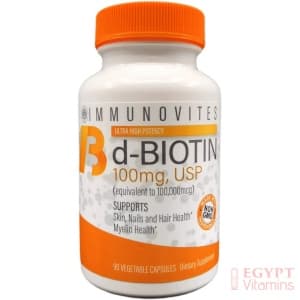 IMMUNOVITES IMMUNOVITES | High Dose Biotin100mg | 90 Capsules
