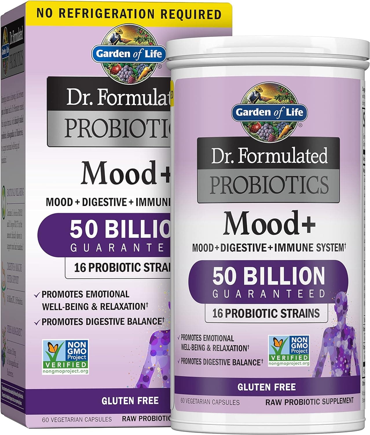 Garden of Life Garden Of Life Probiotic Mood+, 60 Capsules