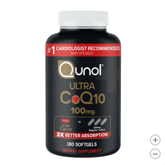 Qunol Ultra CoQ10 100mg | 3X Better Absorption | 180 Softgels