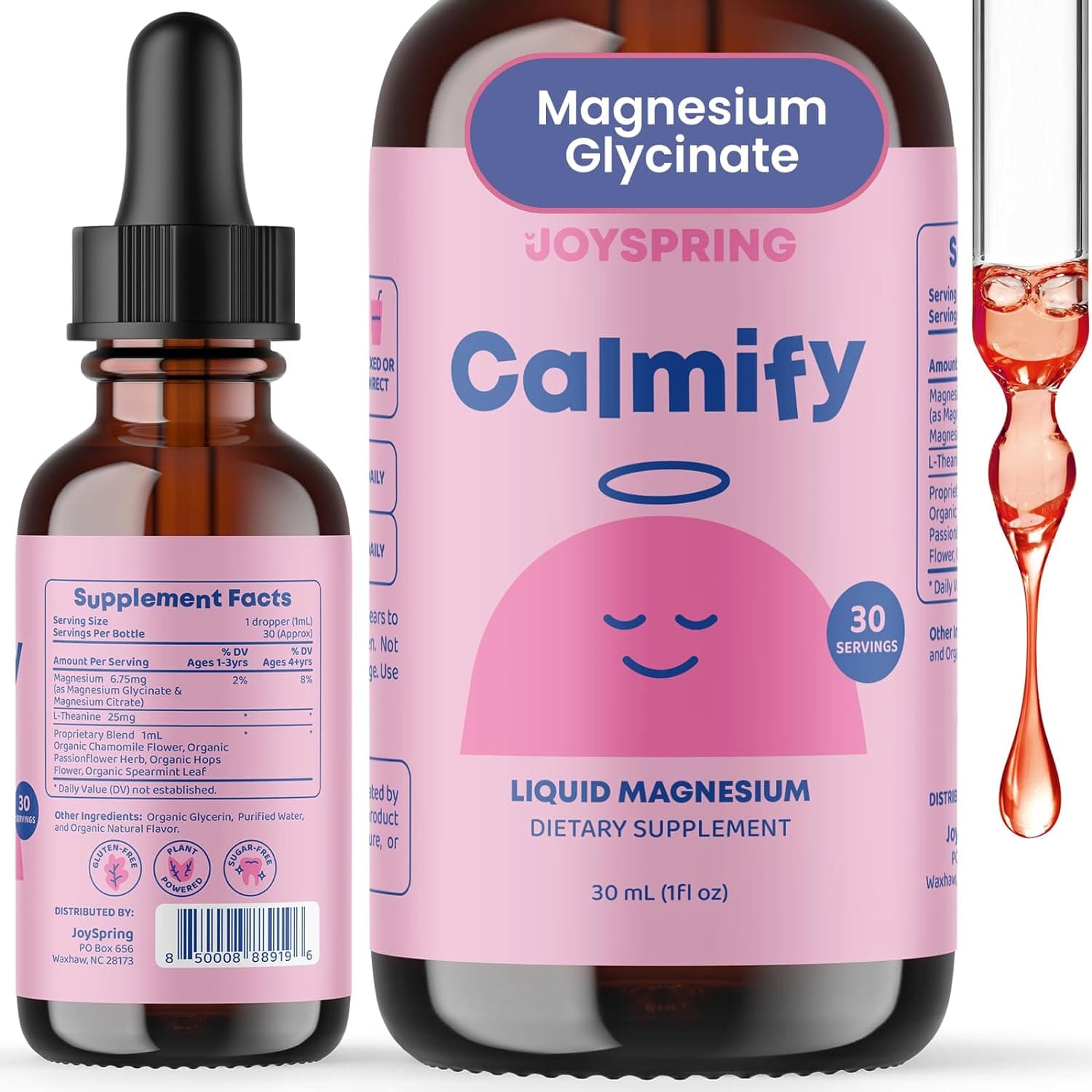 JoySpring JoySpring Calmify | Magnesium Citrate Liquid & Magnesium Glycinate for Kids | 30 ml