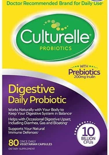 Culturelle Culturelle Digestive Health Probiotic | 80 Vegetarian Capsules
