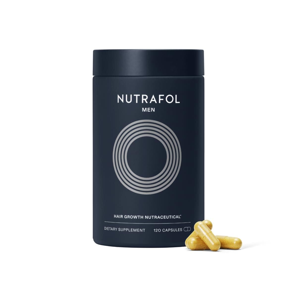 Nutrafol Nutrafol Men's Hair Growth Supplements, Clinically Tested for Visibly Thicker Hair and Scalp Coverage, Dermatologist Recommended - 1 Month Supply