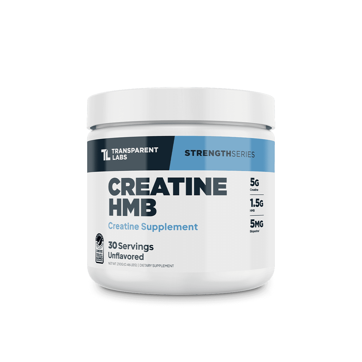 Transparent Labs Transparent Labs Creatine HMB - Creatine Monohydrate Powder with HMB for Muscle Growth and Strength | 30 Servings (Unflavored)