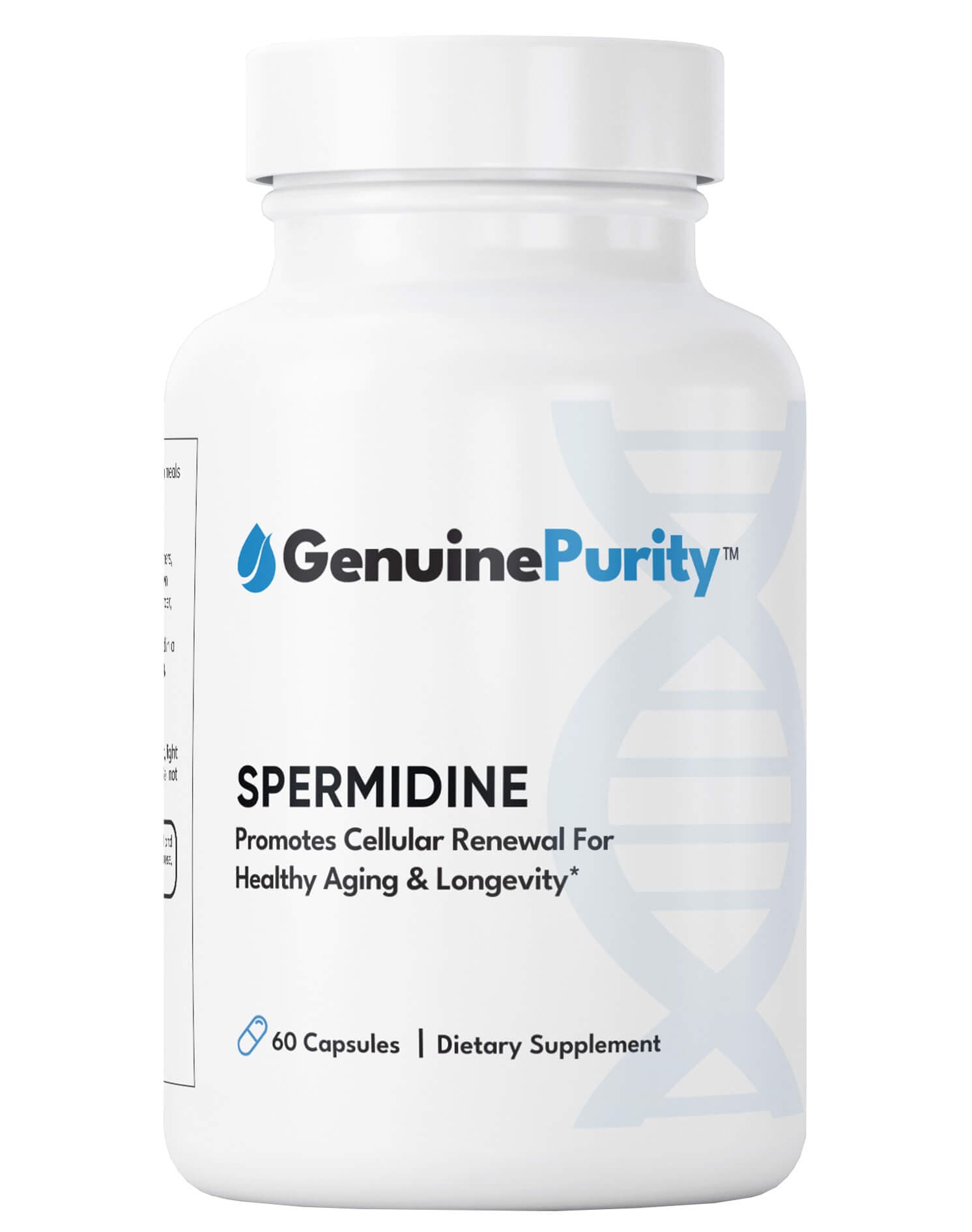 Leading Edge Health GenuinePurity™ Spermidine 8mg | Autophagy & Longevity | 60 Capsules