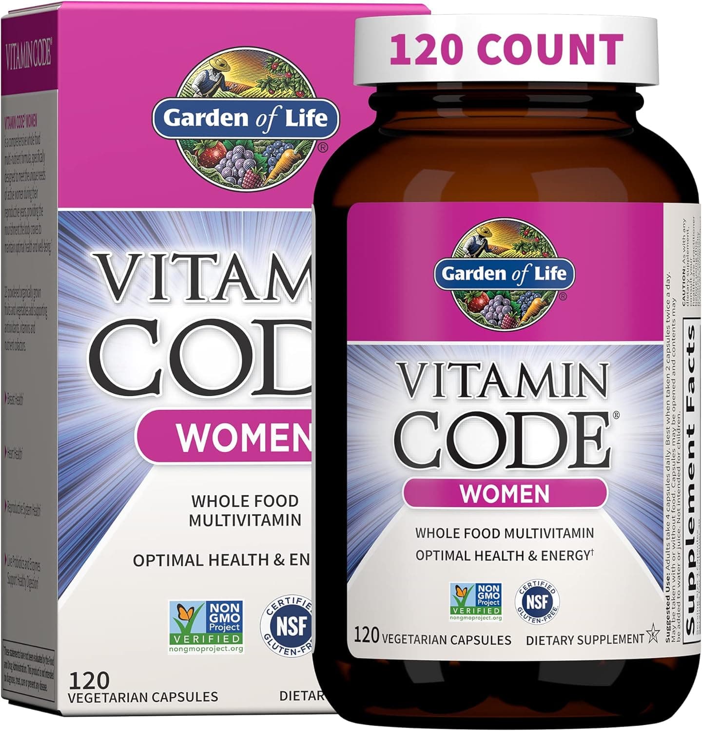 Garden of Life Garden of Life Women's Multivitamin - Vitamin Code |120 Capsules