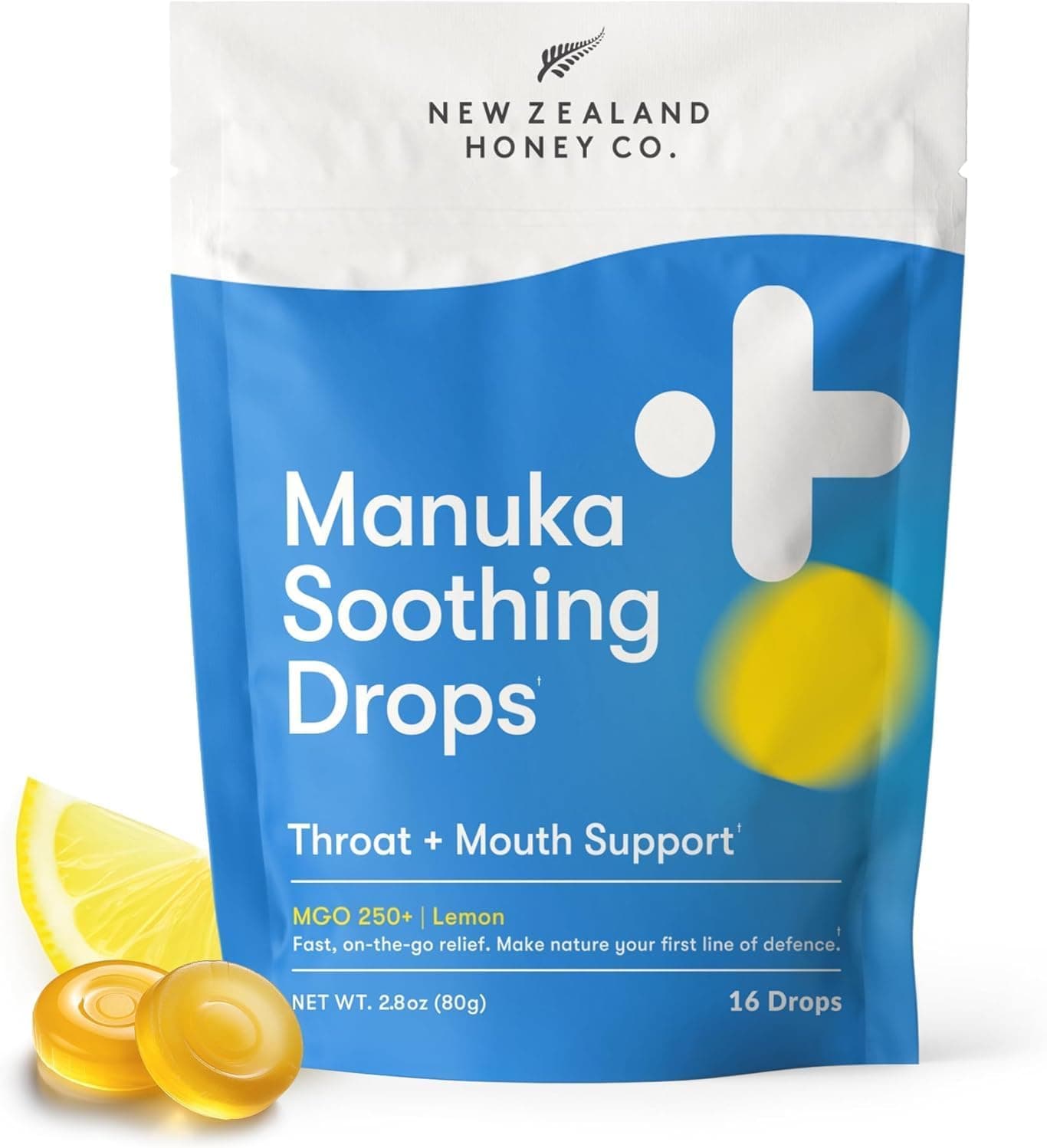 New Zealand Honey NEW ZEALAND HONEY CO. Manuka Honey Lozenges - Cough Drops - 16 Count