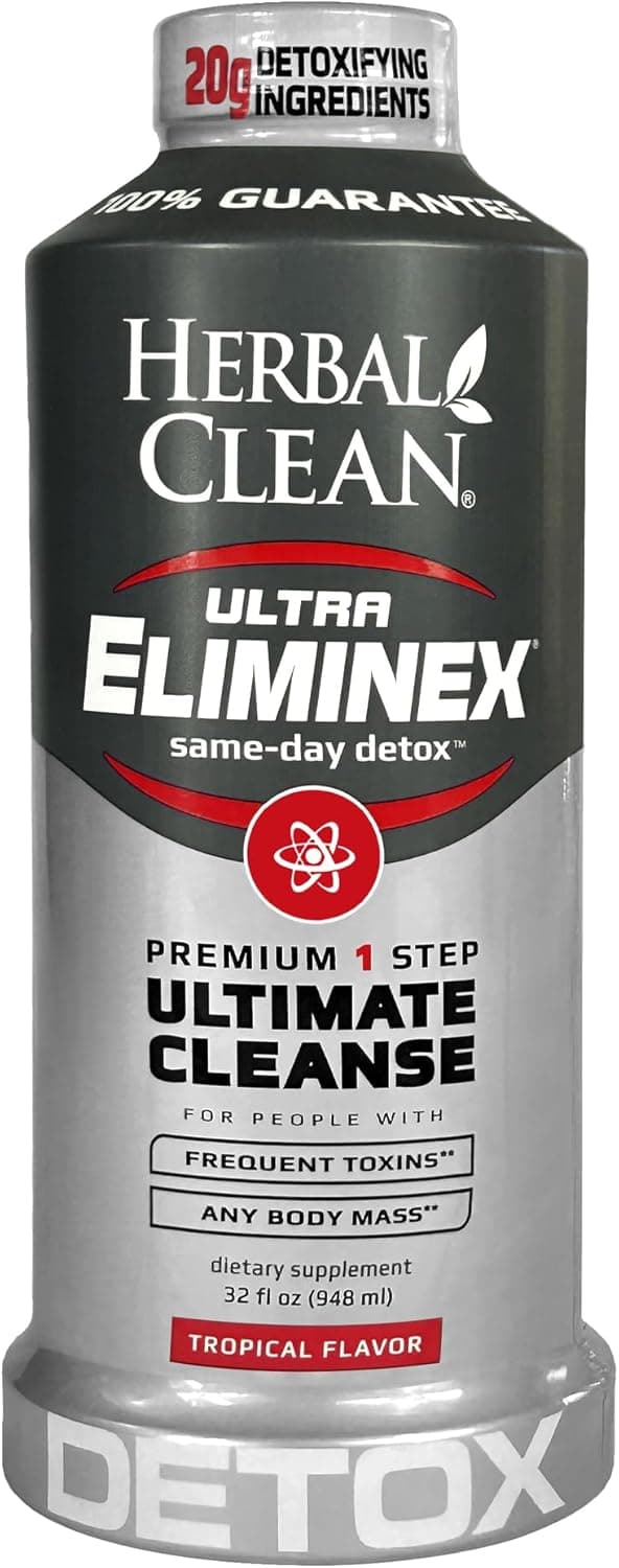 Herbal Clean Herbal Clean - Ultra Eliminex, Premium 1 Step Ultimate Cleanse, Same-Day Detox, (Tropical Fruit, 948 ML)