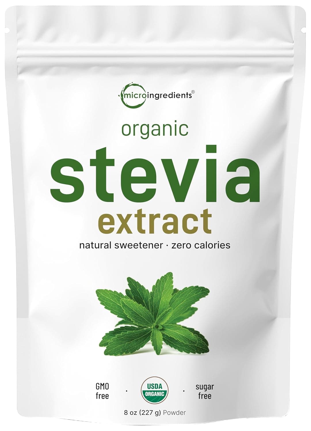 MICROINGREDIENTS Micro Ingredients Pure Organic Stevia Powder | 227 gm