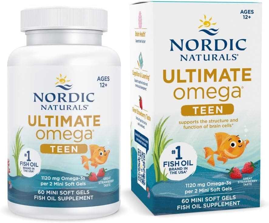 Nordic Naturals Nordic Naturals Ultimate Omega Teen, Strawberry - 60 Mini Soft Gels