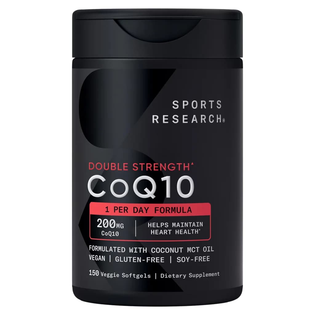 Sports Research Sports Research CoQ10 200mg Double Strength | 150 Vegan Softgels