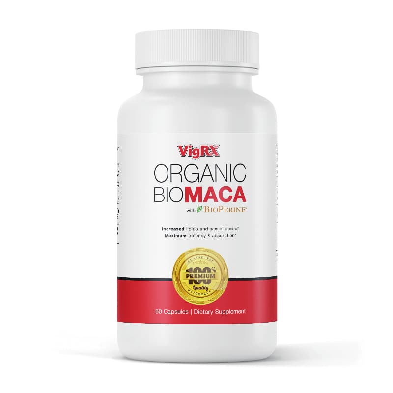 Leading Edge Health VigRX Organic Bio Maca 1,000 mg | Supports Sexual Desire and Stamina | 60 Capsules
