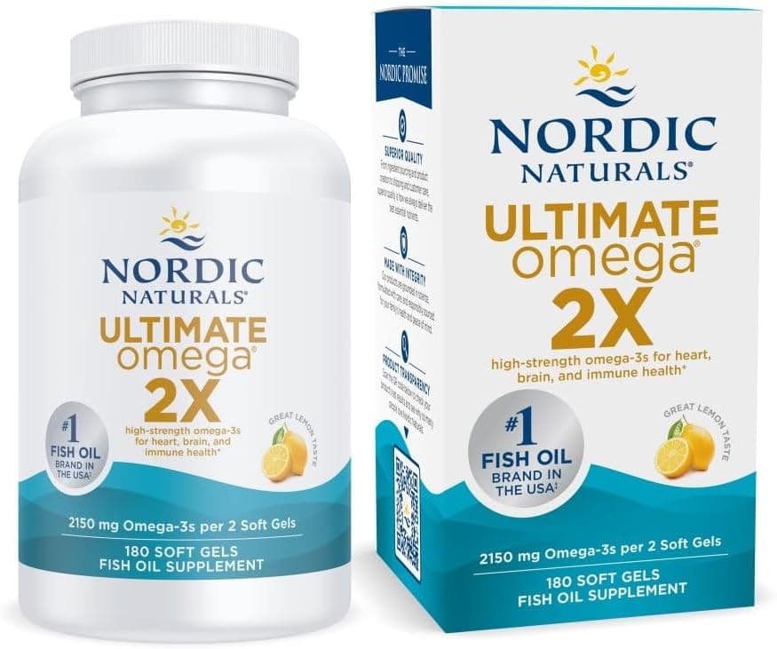 Nordic Naturals Nordic Naturals Ultimate Omega 2X 180 Soft Gels | Lemon Flavor