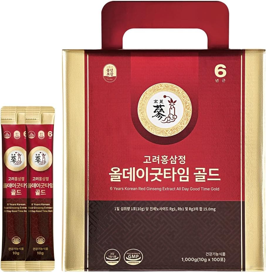 Korea Ginseng Corp 6-Year Korean Red Ginseng Shot Gold | 100 Packets