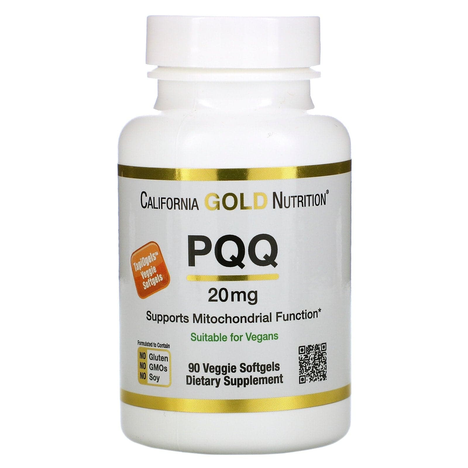 California Gold Nutrition California Gold Nutrition PQQ 20 mg | 90 Softgels